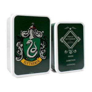 LBOX2HP04 Lunch Box Set of 2 - Harry Potter, Slytherin
